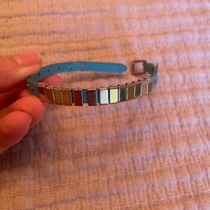 Michael Kors gold and turquoise bracelet